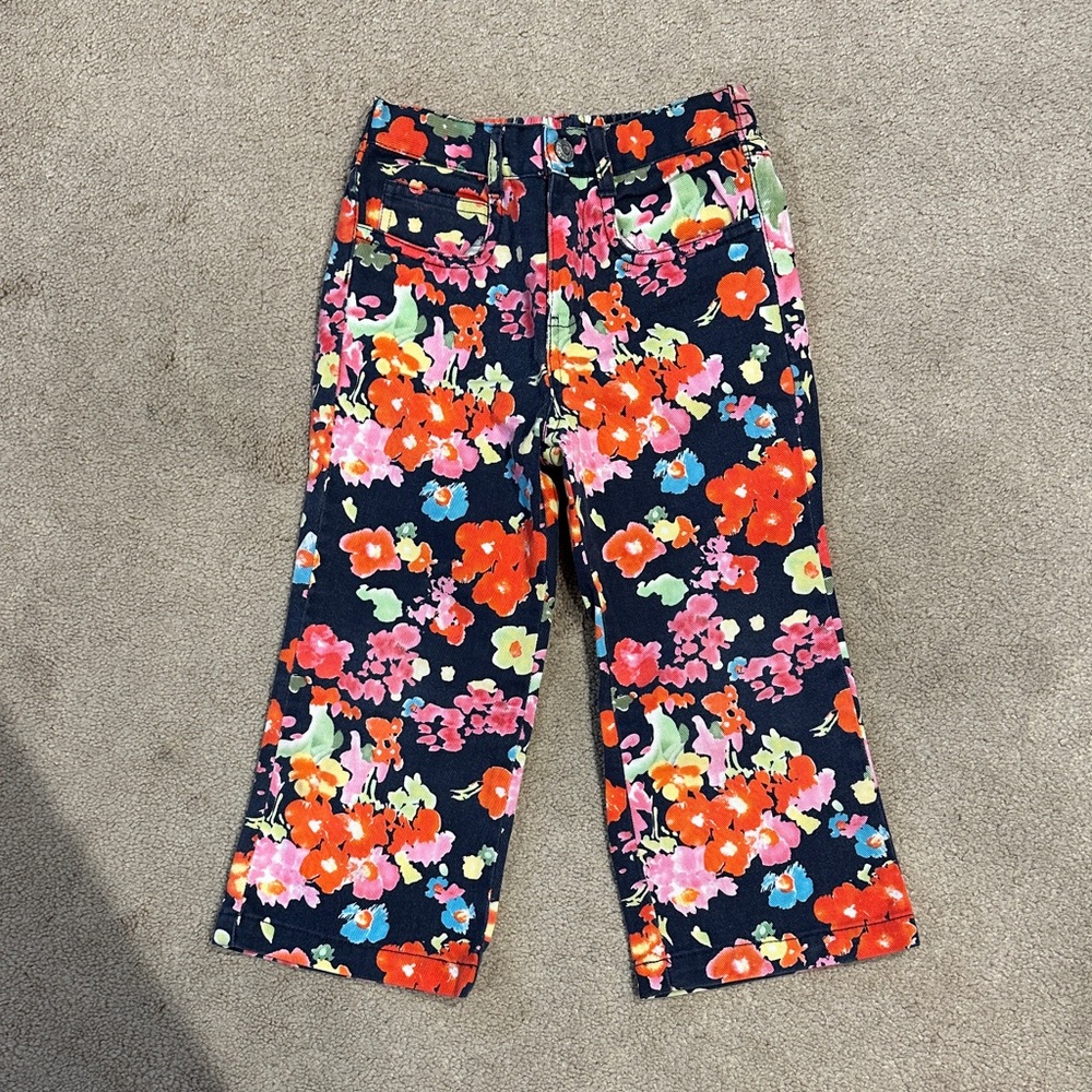 Ralph Lauren Multicolor Floral Denim Pants